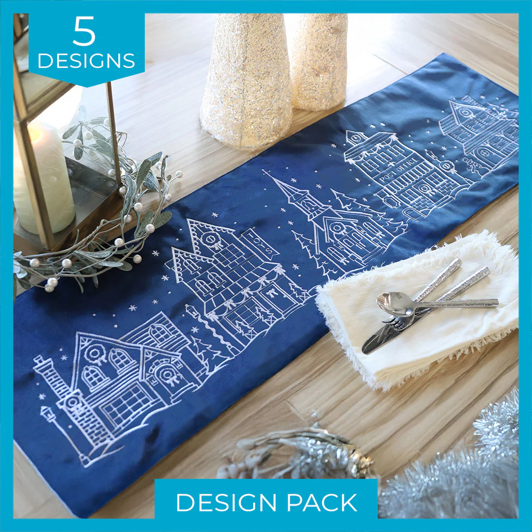 Christmas Village (Whitework) Design Pack - Image 10