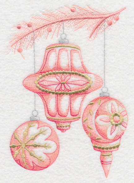 Christmas Whimsy Ornaments (Toile) - Image 2