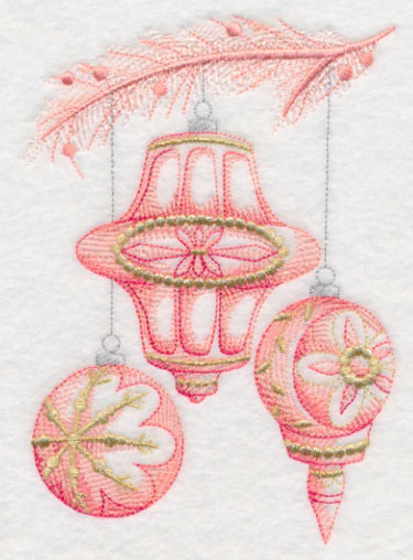 Christmas Whimsy Ornaments (Toile) - Image 3
