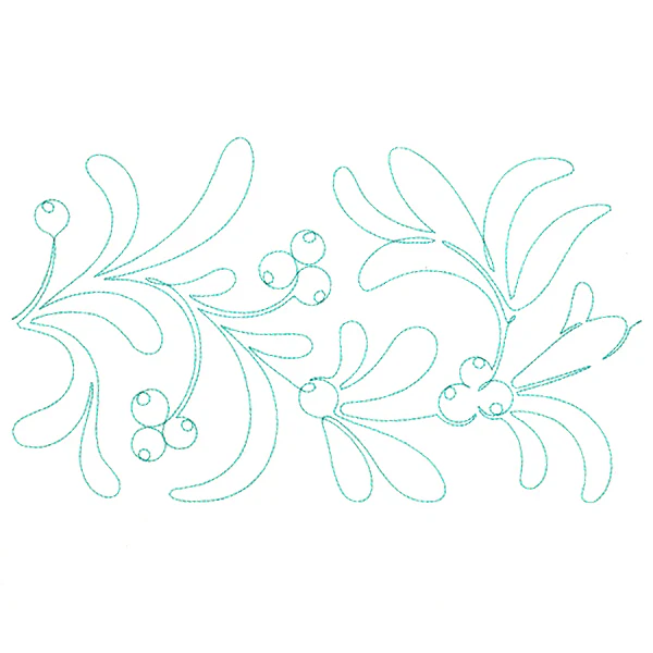 Christmas Wishes - Mistletoe (Edge-to-Edge Quilting)