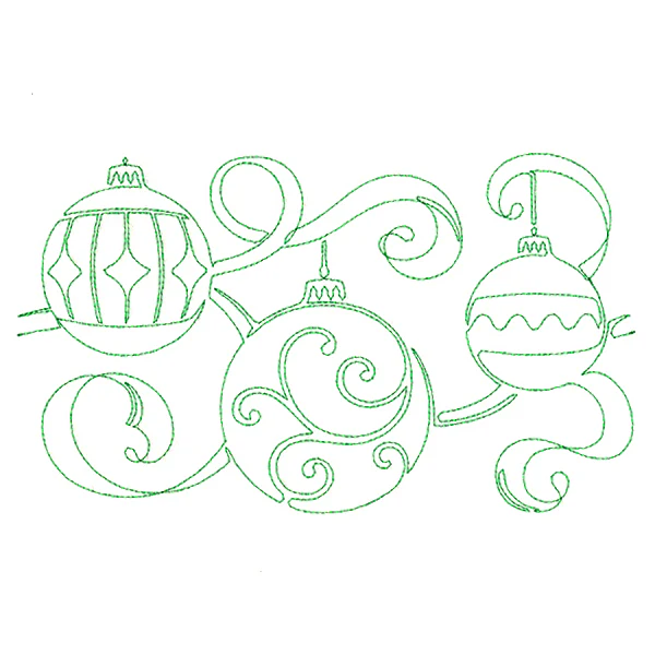 Christmas Wishes - Ornaments (Edge-to-Edge Quilting) - Image 2