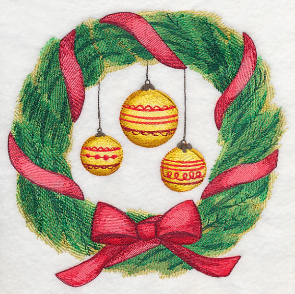 Christmas Wreath and Ornaments in Watercolor - Image 5