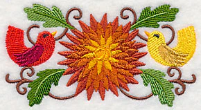 Chrysanthemum with Birds - Image 2