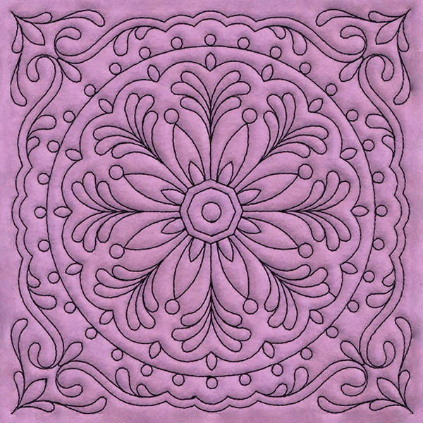 Circle & Texture Quilting - Circle 1 (Double Run)