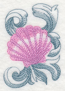 Clamshell with Baroque Background - Image 3