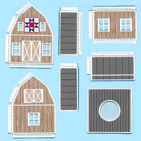 Classic Barn in 3D (In-the-Hoop) - Image 2