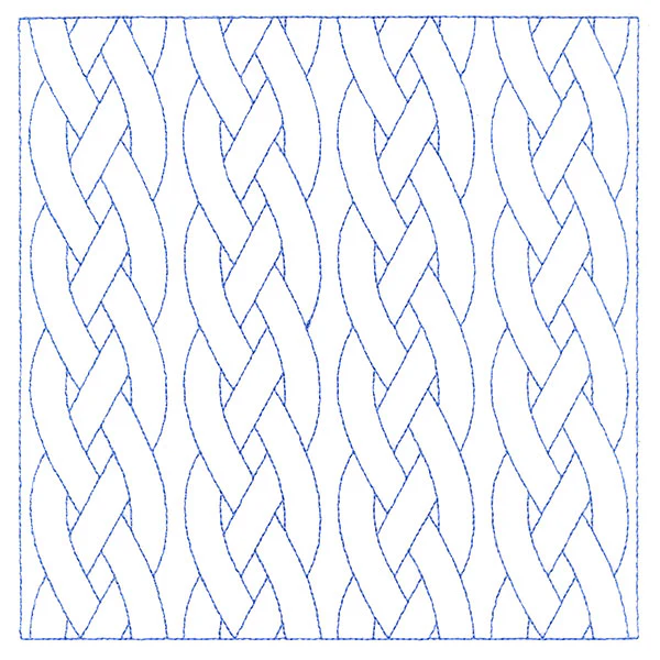 Classic Braided Cable Square (Double Run) - Image 2