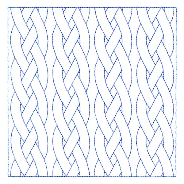 Classic Braided Cable Square (Double Run) - Image 4