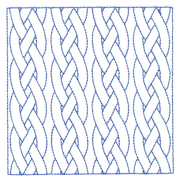 Classic Braided Cable Square (Double Run) - Image 5
