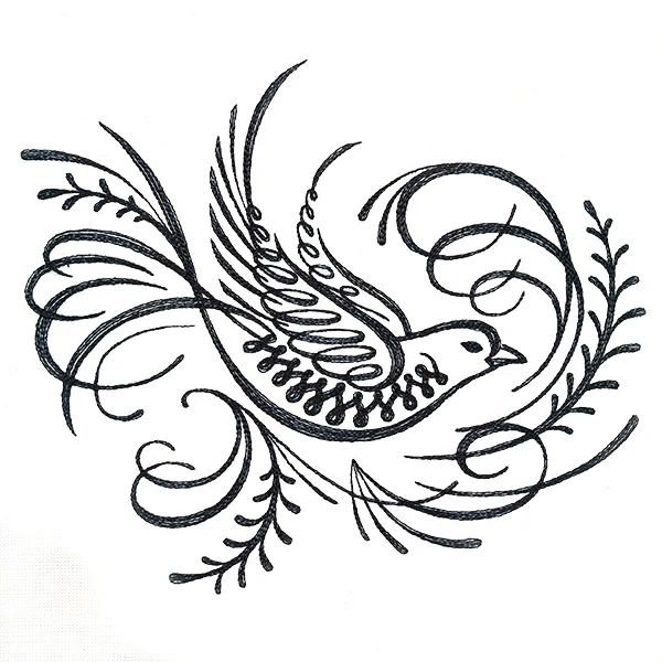 Classic Calligraphy Bird - Image 5