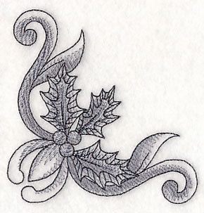 Classic Christmas Holly Corner - Image 3