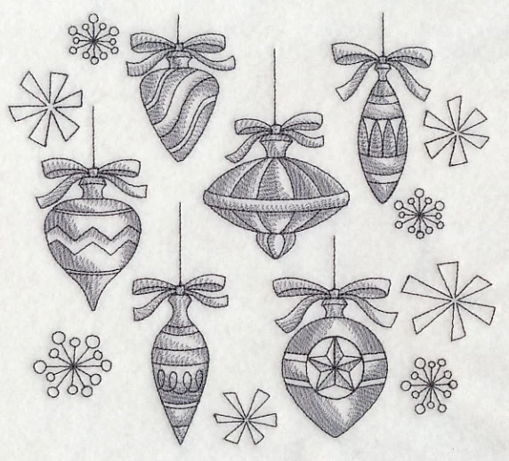 Classic Christmas Ornament Collage