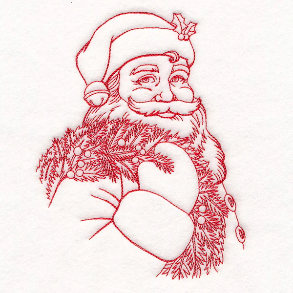 Classic Christmas Santa Etching - Image 5