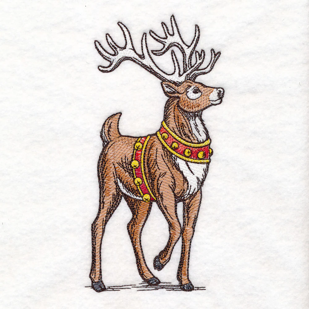 Classic Christmas Scene - Reindeer - Image 3