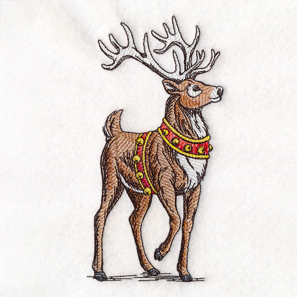 Classic Christmas Scene - Reindeer - Image 4