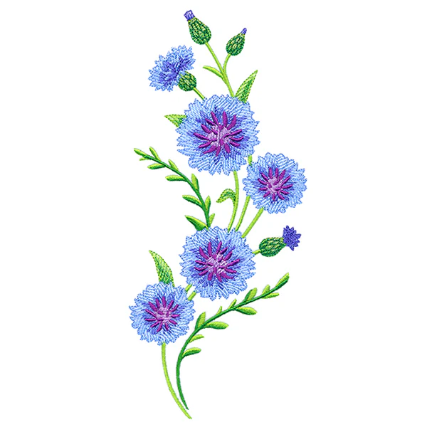 Classic Cornflower Spray - Image 2