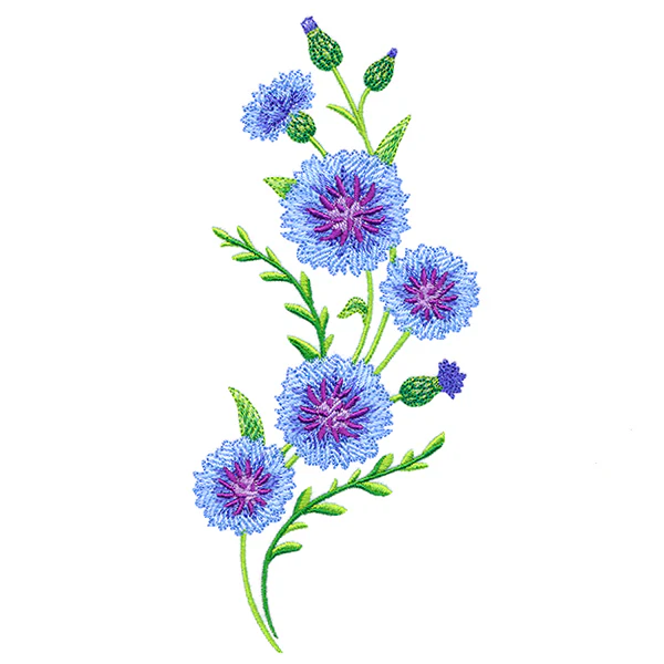 Classic Cornflower Spray - Image 3