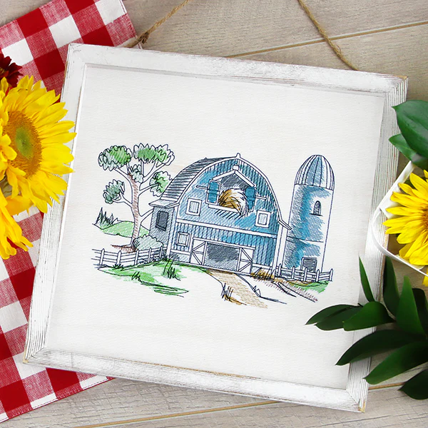 Classic Countryside Barn Scene - Image 4
