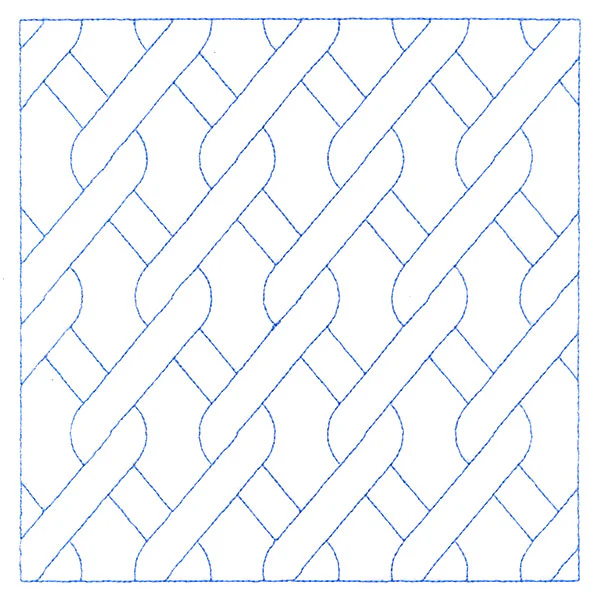 Classic Diamond Cable Square (Double Run) - Image 3