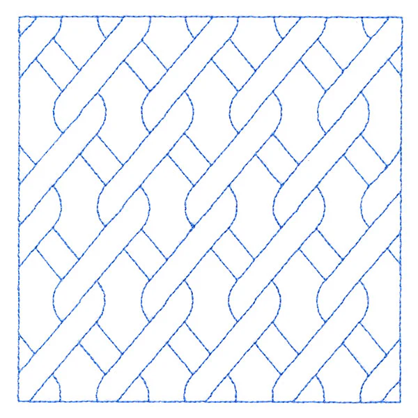 Classic Diamond Cable Square (Double Run) - Image 7