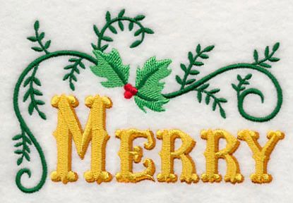 Classic Holiday Wishes - Merry - Image 2