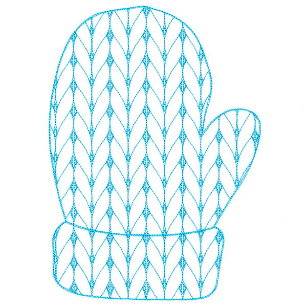 Classic Knitting Pattern Mitten