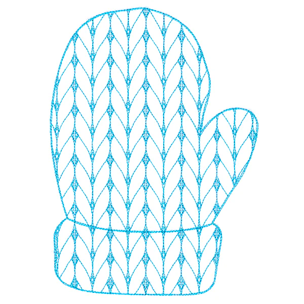 Classic Knitting Pattern Mitten - Image 2