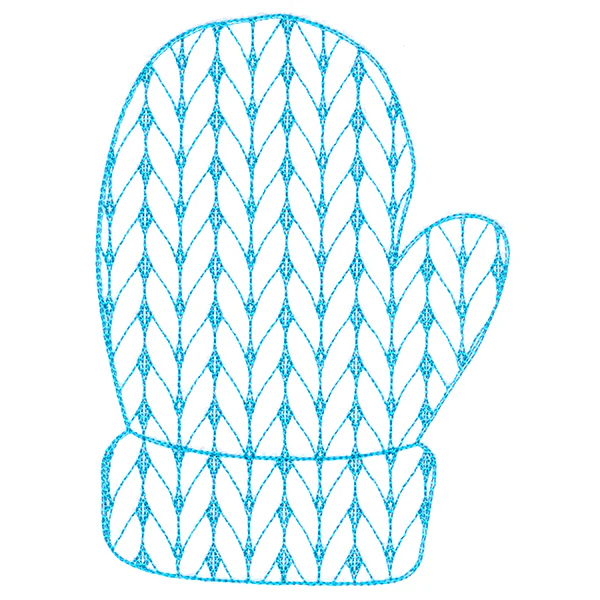 Classic Knitting Pattern Mitten - Image 3
