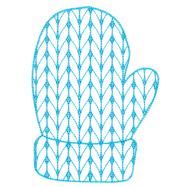 Classic Knitting Pattern Mitten - Image 4