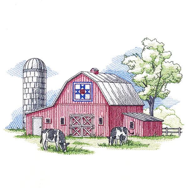Classic Spring Barn Scene - Image 3