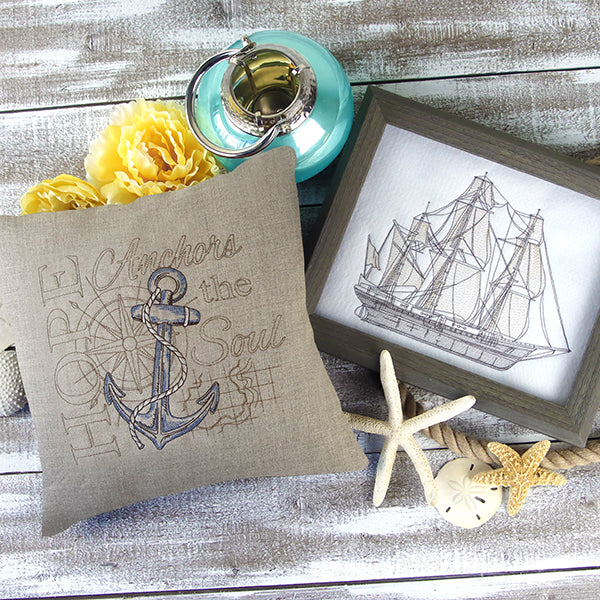 Clipper Ship Etching - Image 4