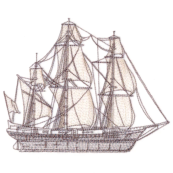 Clipper Ship Etching - Image 5