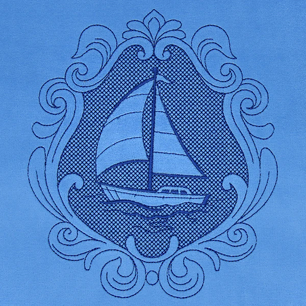 Coastal Sailboat Cameo - Image 3