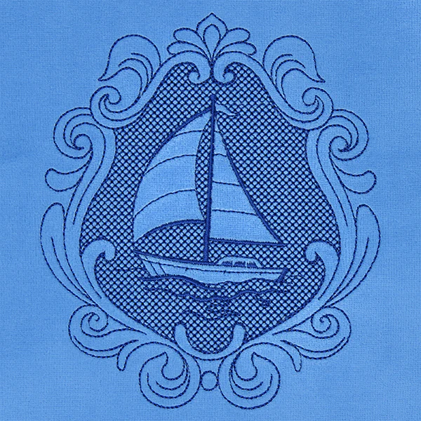 Coastal Sailboat Cameo - Image 5