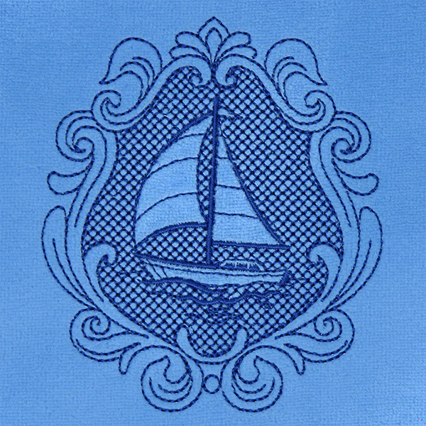 Coastal Sailboat Cameo - Image 7