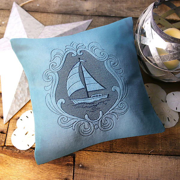 Coastal Sailboat Cameo - Image 9