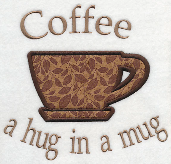 Coffee - A Hug in a Mug! (Applique) - Image 4