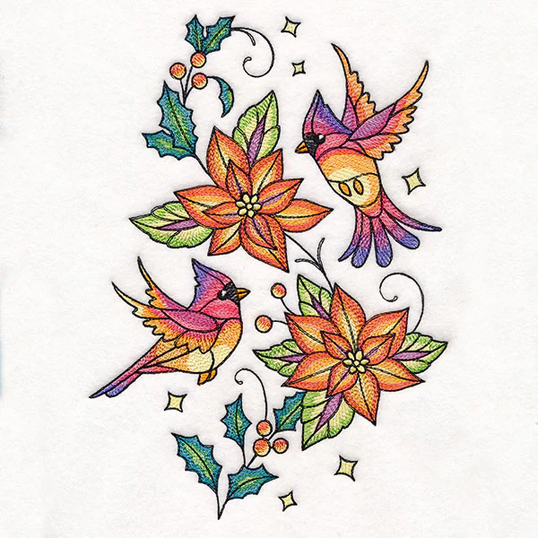 Color Theory Cardinals at Christmas - Image 2