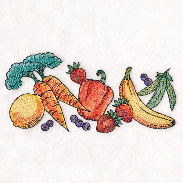 Color Theory Veggie & Fruit Border - Image 5
