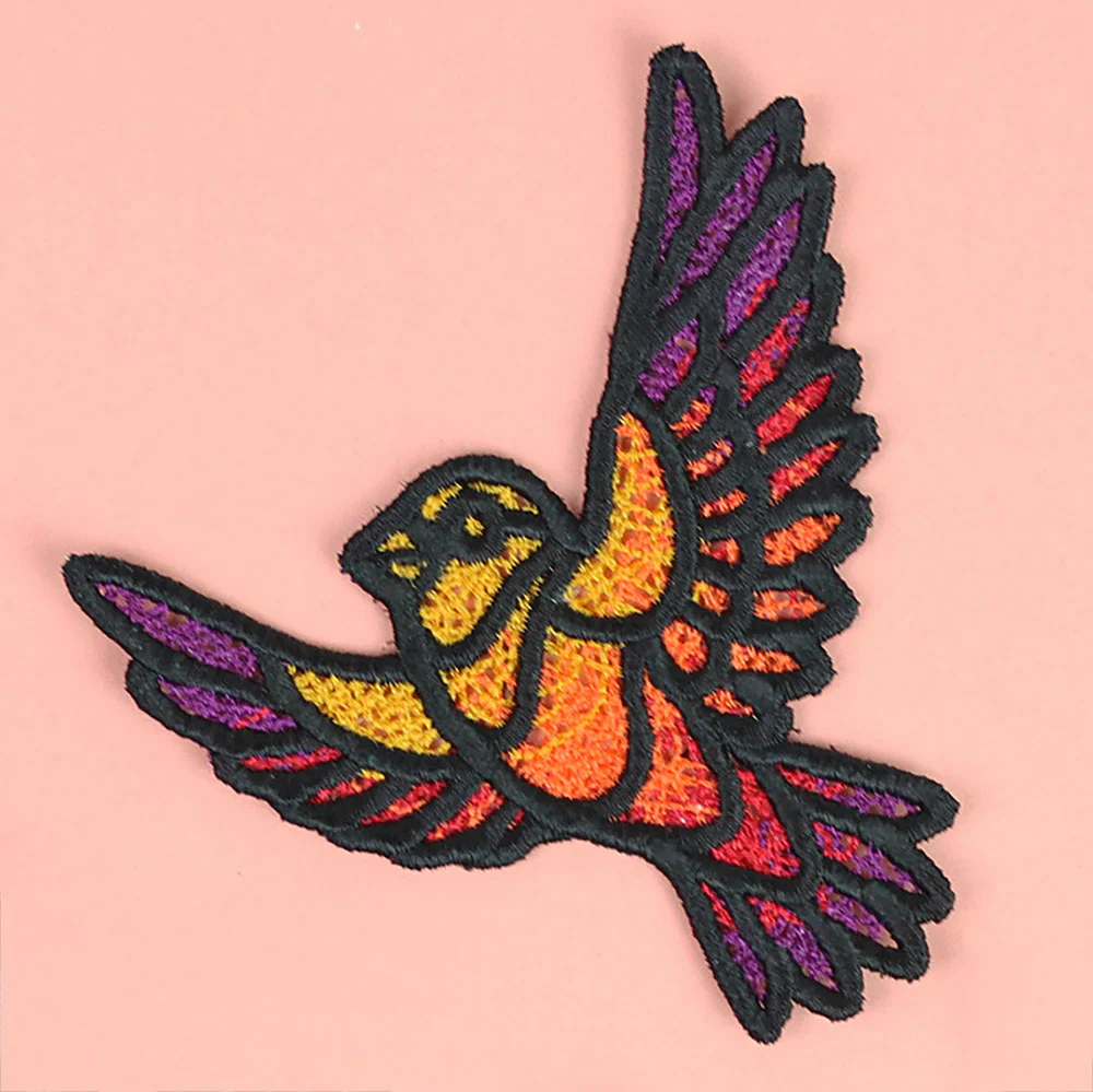 Colorful Bird in Flight 3 (Lace) - Image 4