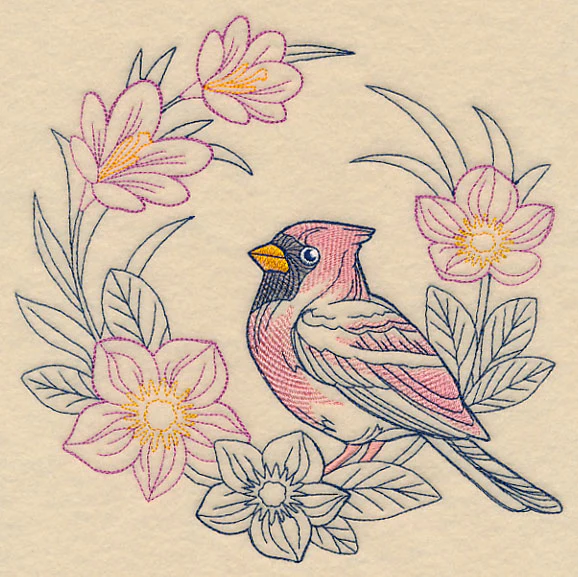 Colors of Spring Cardinal Wreath - Image 6
