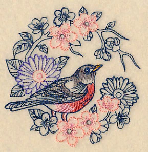 Colors of Spring Robin Wreath - Image 5