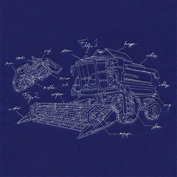 Combine Harvester Schematic