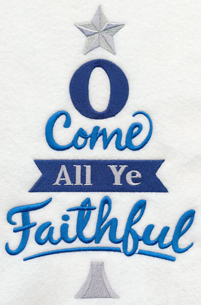 Come All Ye Faithful Christmas Tree - Image 2
