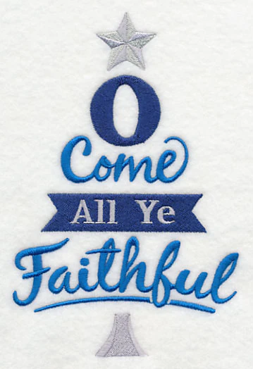 Come All Ye Faithful Christmas Tree - Image 3