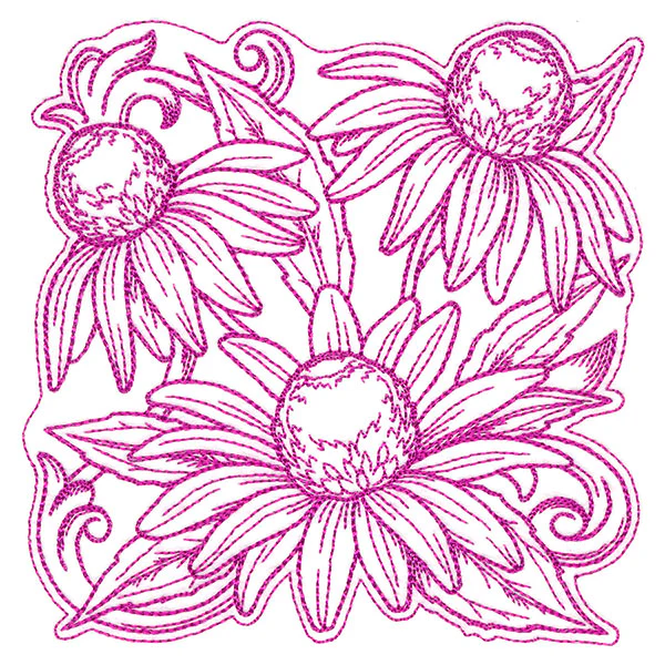 Coneflowers in Autumn Square - Image 4