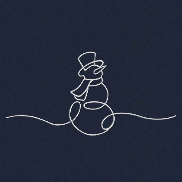 Continuous Holiday Joy Border - Snowman