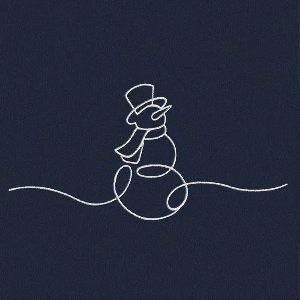 Continuous Holiday Joy Border - Snowman - Image 2