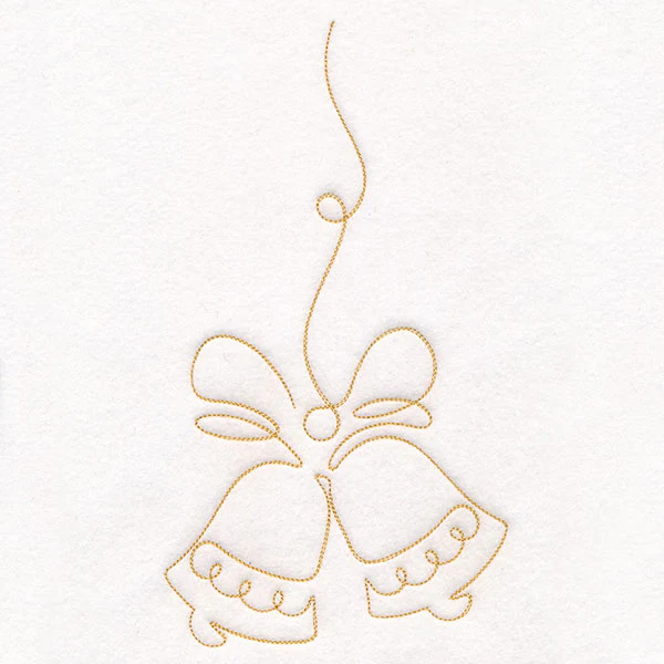 Continuous  Linework Christmas Borders - Bells