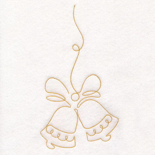 Continuous  Linework Christmas Borders - Bells - Image 3